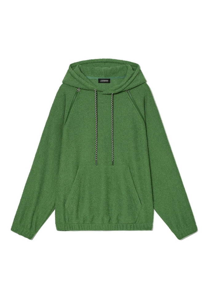 Terry Cotton Hoodie (Green)