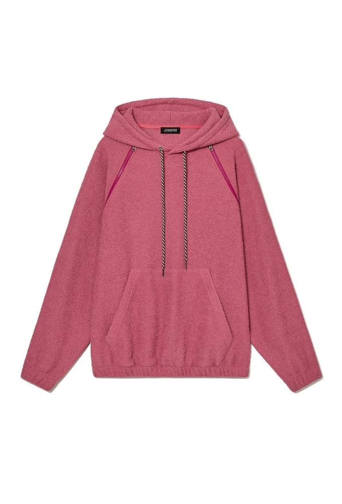 Terry Cotton Hoodie (Pink)