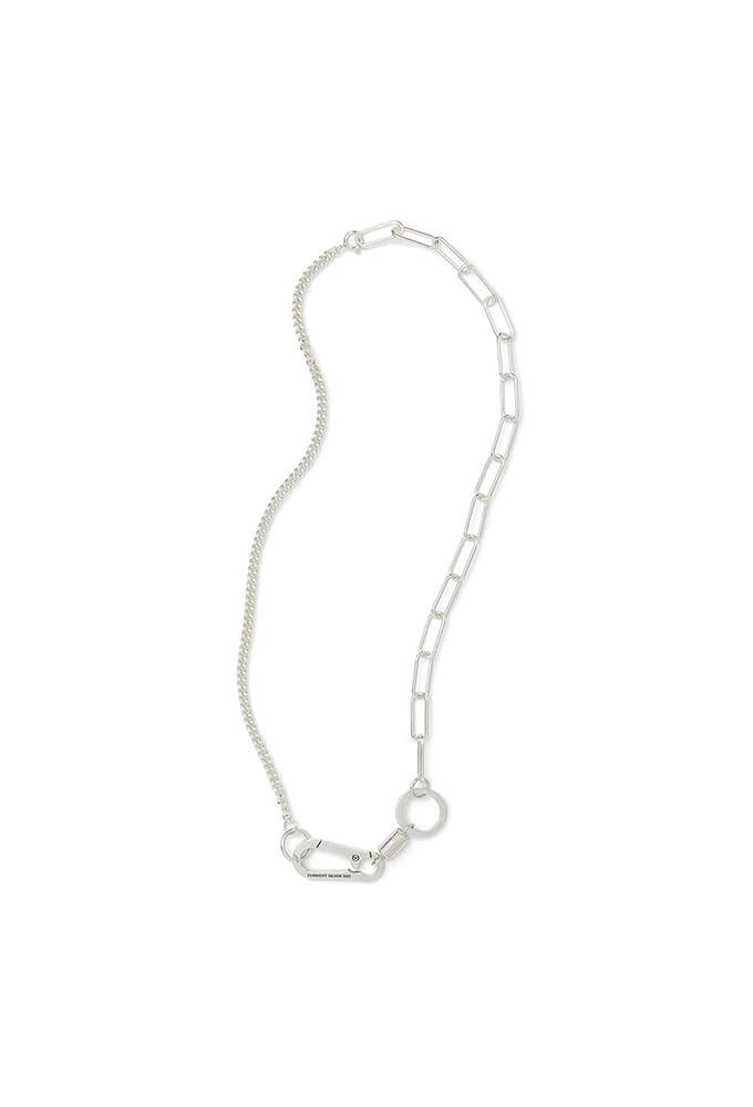 LAYERED CHAIN NECKLACE KS [SILVER]