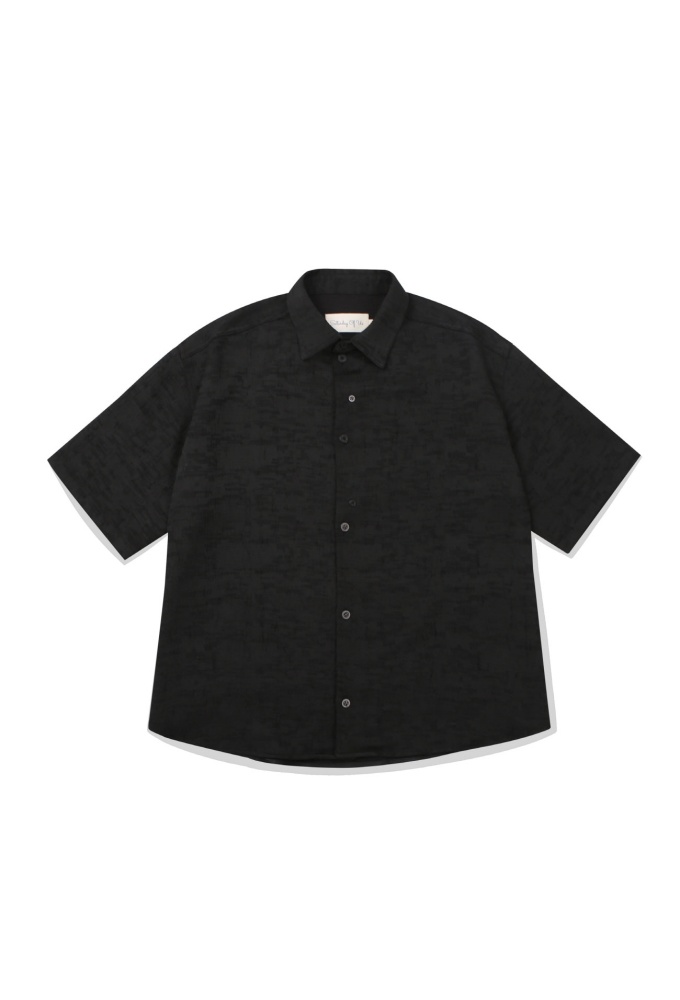 Overfit Jacquard Shirt Black (7월 12일 순차발송)