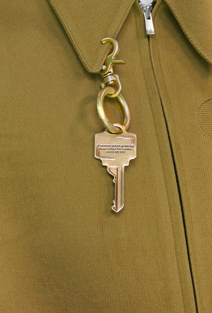 Logo Key Ring Faded Gold