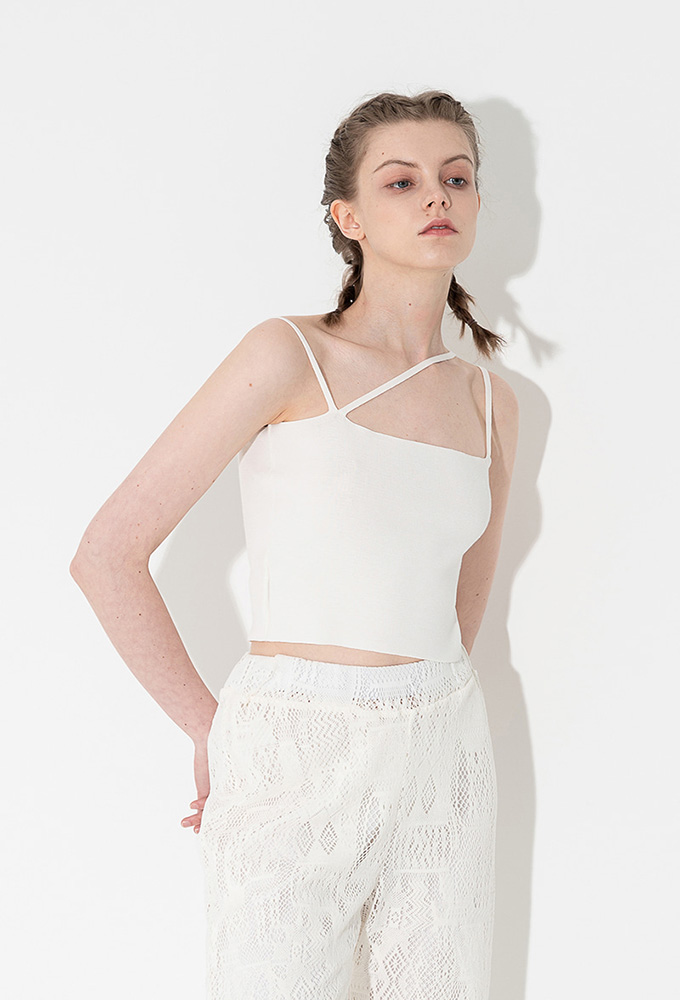 KNIT BUSTIER - WHITE