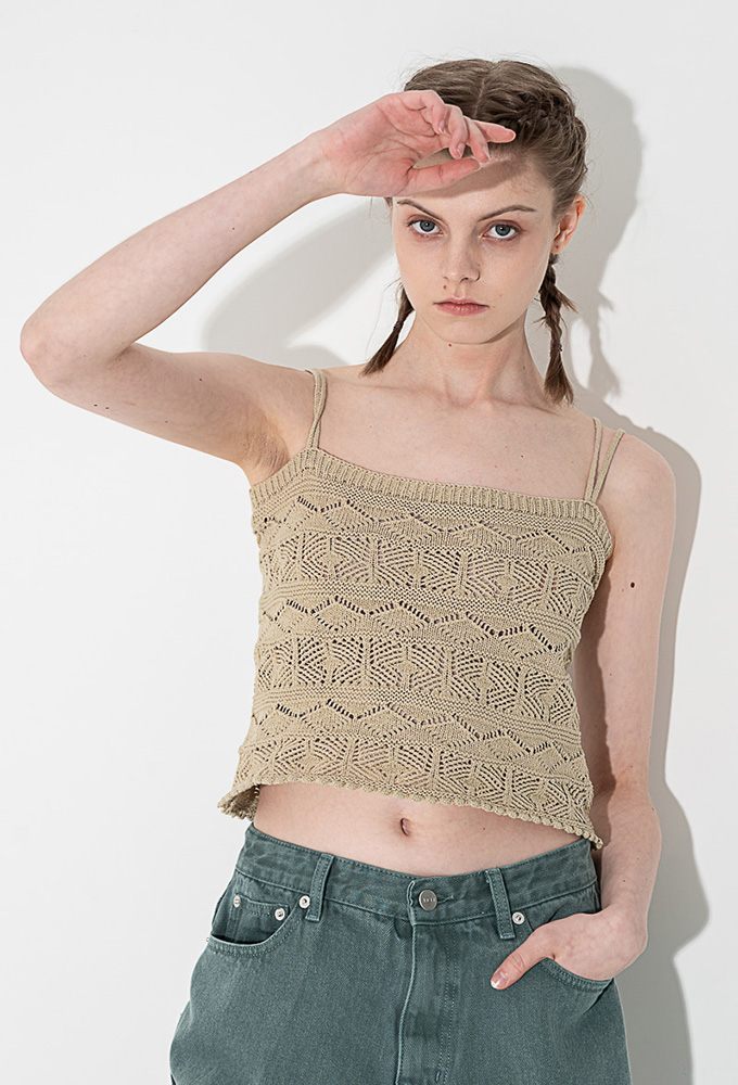 REVER KNIT TOP _ PALE OLIVE