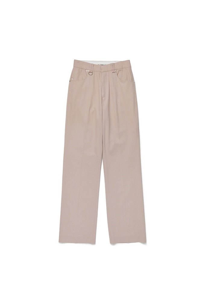 CLASSIC STRAIGHT COTTON PANTS [PINK]