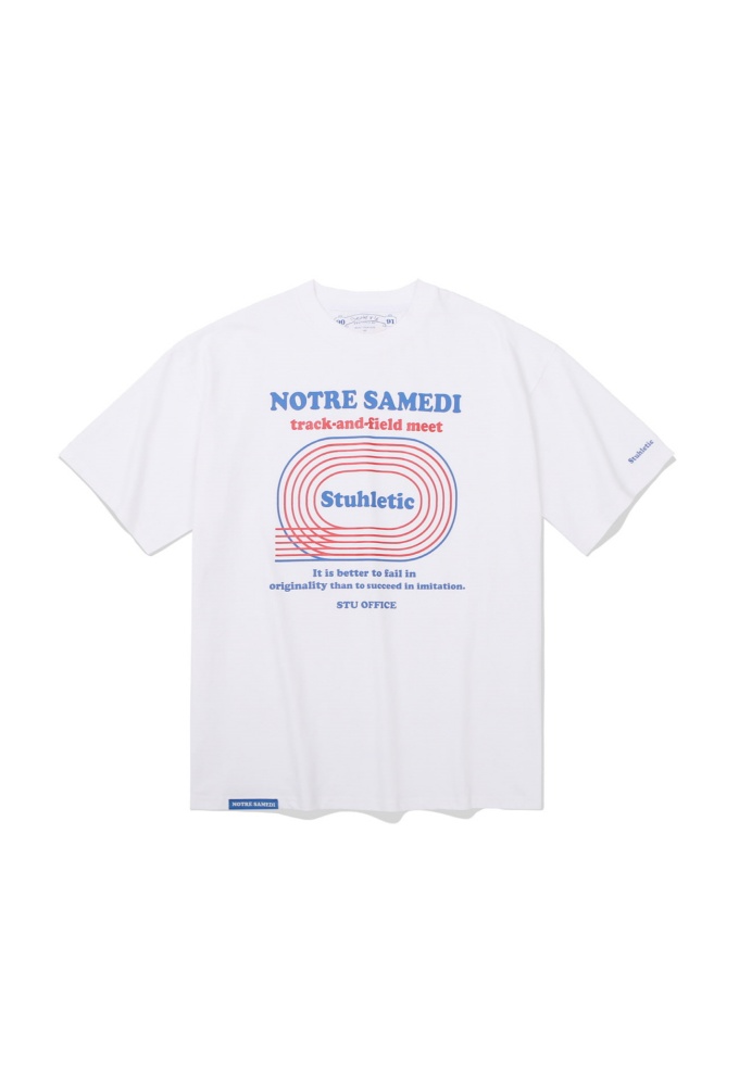 Stuhletic Track T-shirt White (7월 24일 순차발송)