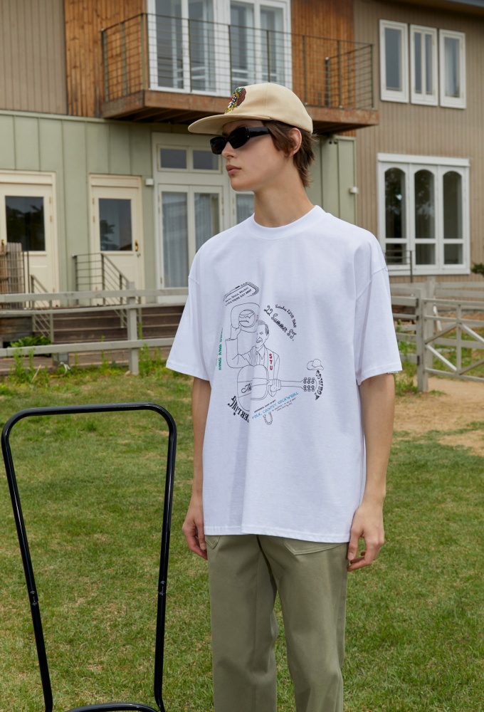 Country Club T-shirt White with PLP Shop