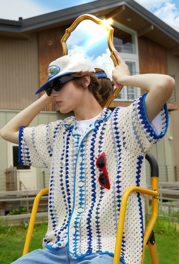 Summer House Embroidered Ball Cap Blue (7월 28일 순차발송)